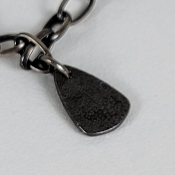 SILPADA OXIDIZED STERLING SILVER 925 PEARL CRYSTAL DROP TASSEL NECKLACE 34" - Picture 12 of 14